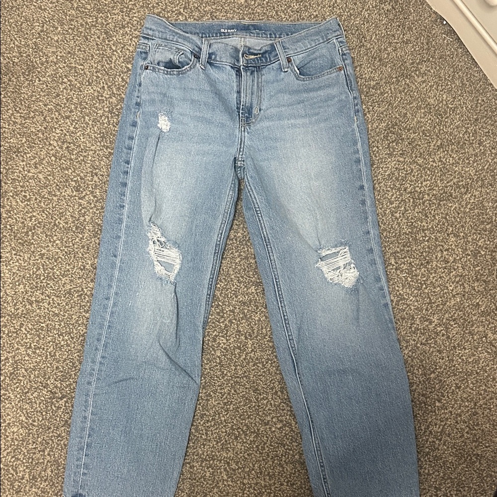 Old Navy Women's Light Blue Straight Leg Jeans